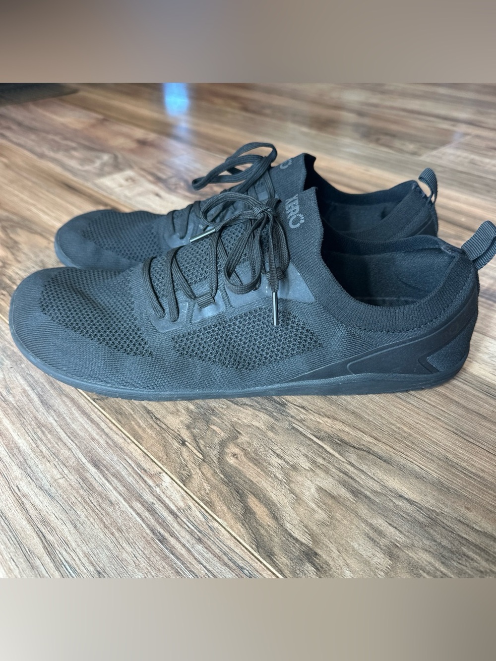 XERO Nexus Knit Men's Black Shoes Minimalist Size US 13 EUC all Black